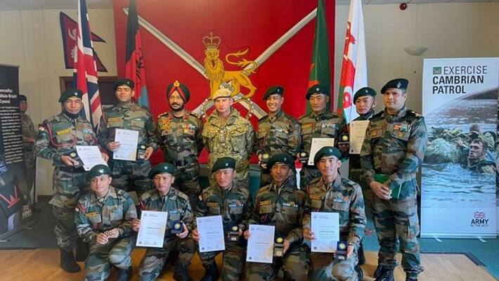 Indian Army Gorkha Rifles force wins gold medal in UK Army Cambrian Patrol Exercise at Wales ckm Indian Army Gorkha Rifles force wins gold medal in UK Army Cambrian Patrol Exercise at Wales ckm