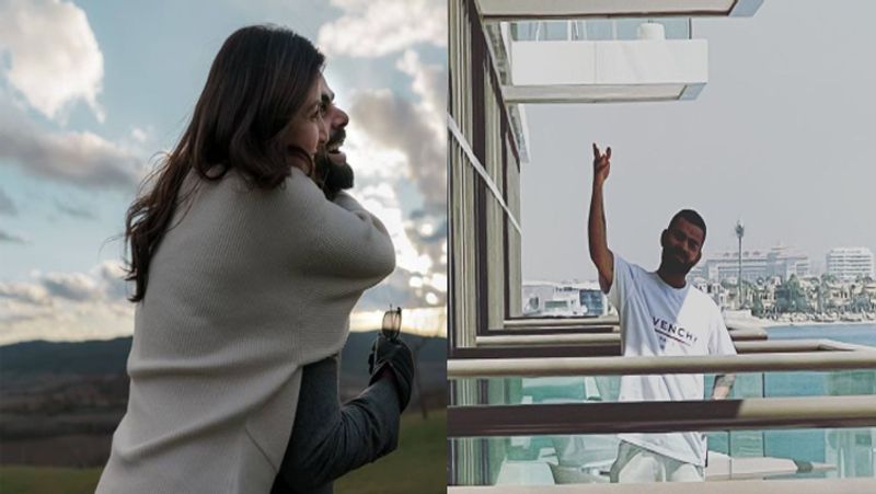 Anushka Sharma reached in UAE, share virat kohli's photo of love in the time of bubble life