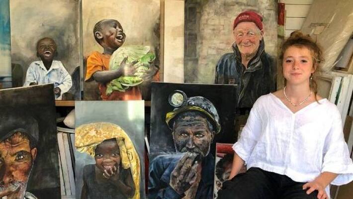 14 year old Makenzy Beards stunning painting 14 year old Makenzy Beards stunning painting