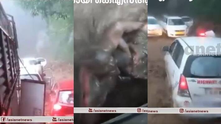 ksrtc bus conductor and driver rescue tourists in kottayam flood ksrtc bus conductor and driver rescue tourists in kottayam flood