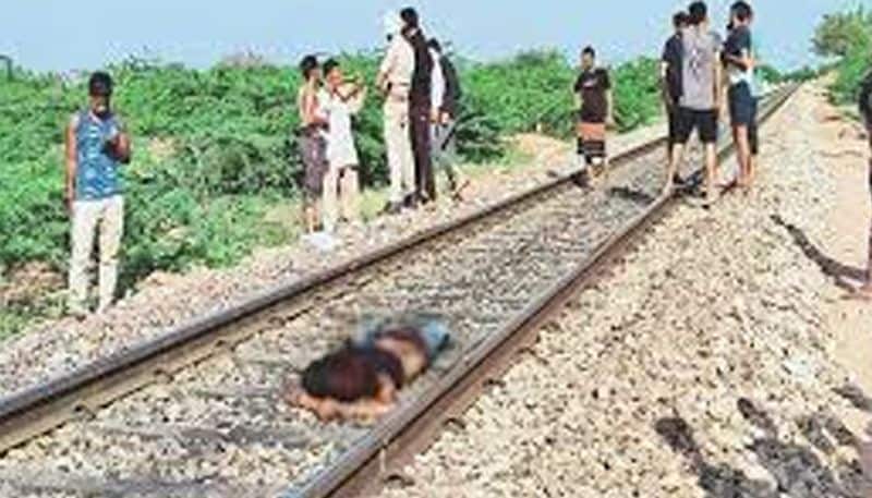 uttar pradesh news two cousin sisters lie down on railway track in auraiya
