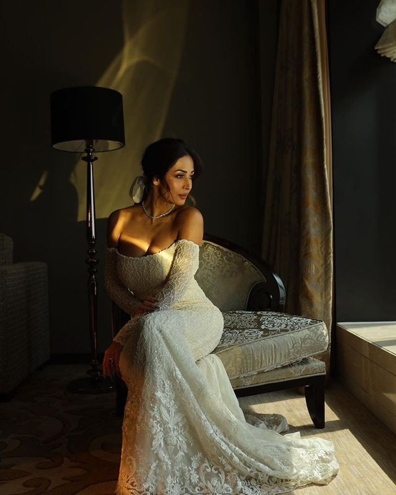 Malaika Arora Sizziling photos in white dress