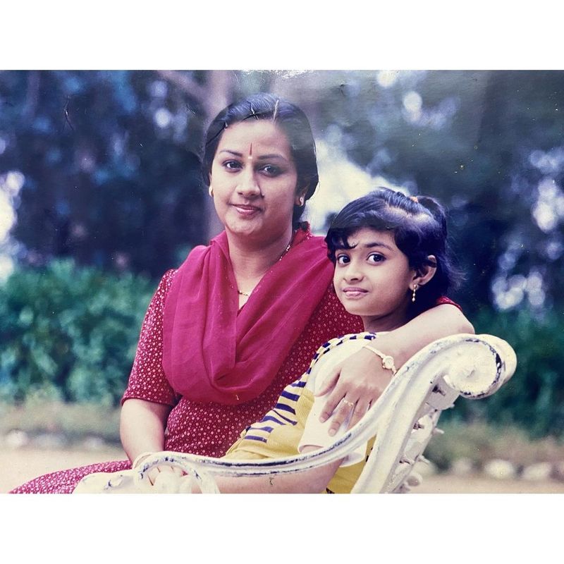 birthday baby keerthy suresh mother once a star heroin know interesting details