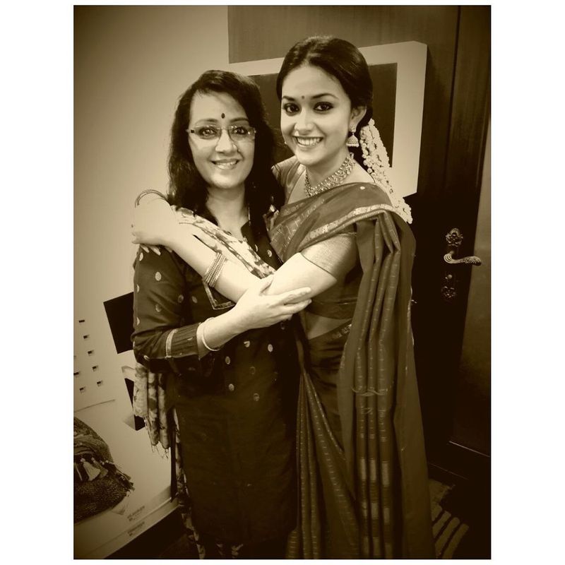 birthday baby keerthy suresh mother once a star heroin know interesting details