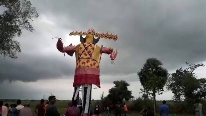 Dussehra celebration has been postponed due to heavy rains in West Medinipur bmm Dussehra celebration has been postponed due to heavy rains in West Medinipur bmm