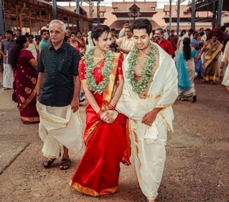 Actress Sruthi Hariharan shares marriage photos dpl