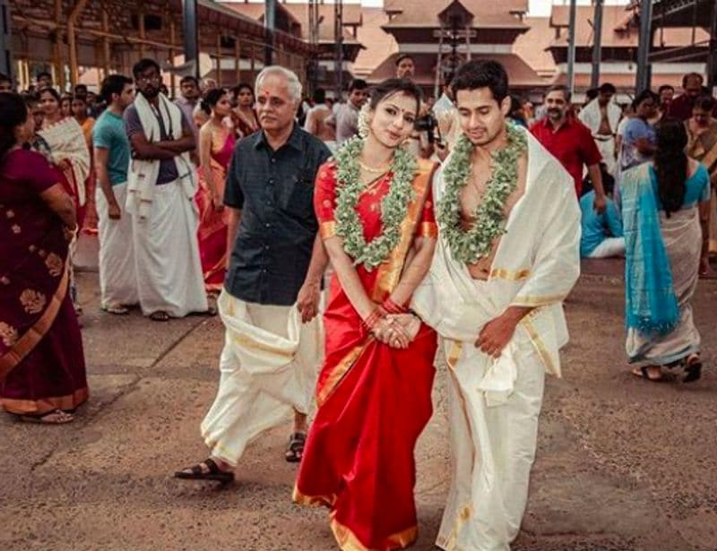 Actress Sruthi Hariharan shares marriage photos dpl