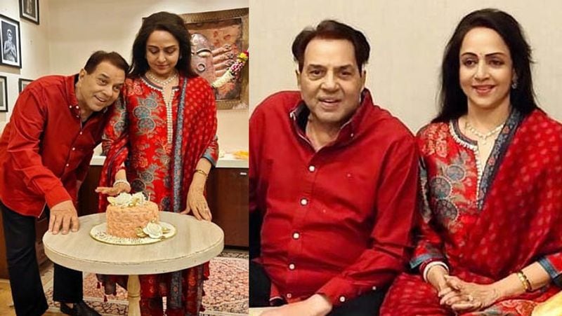 dharmendra celebrate wife hema malini birthday dream girl share photos with family and friends