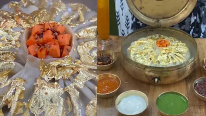 This 24 Karat Gold Plated Momo is viral on social media This 24 Karat Gold Plated Momo is viral on social media