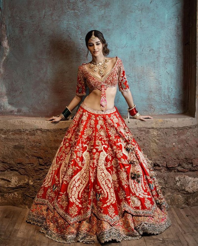 Ananya panday bridal look photo shoot goes viral