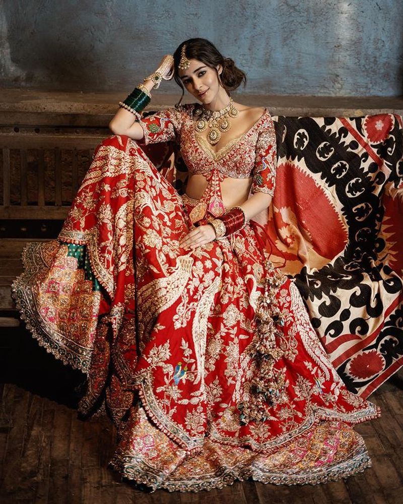 Ananya panday bridal look photo shoot goes viral