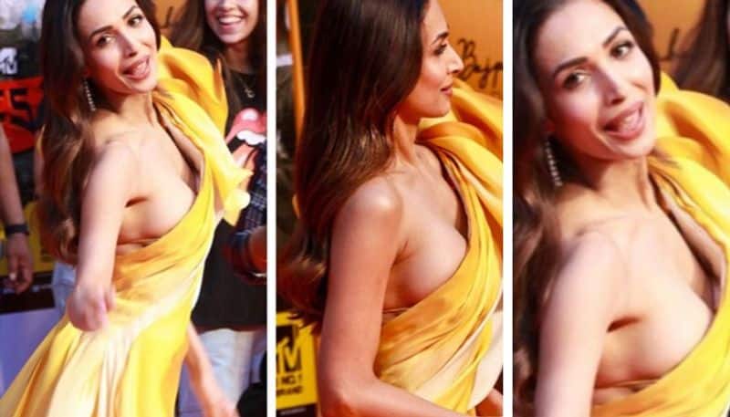 When Malaika Arora suffered &#39;peek-a-boo&#39; moment as she walked red-carpet  (Viral Pictures)