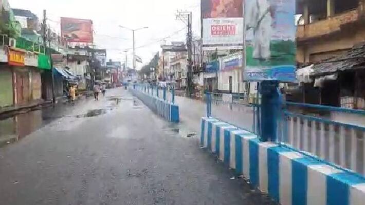 Bandh by BJP on protest against killing of party worker In North Dinajpur bpsb Bandh by BJP on protest against killing of party worker In North Dinajpur bpsb