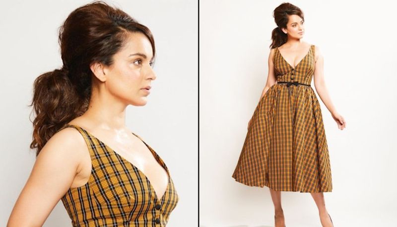 Actress kangana ranaut arrived to promote dhaakad bold dress trolls reminded culture mah