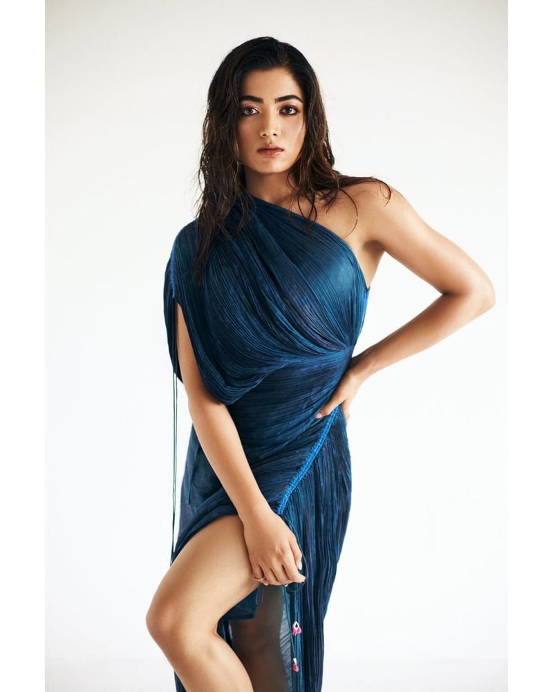 Rashmika Mandanna's latest pictures are a treat to her fans; check out her SEXY thigh slit dress RCB