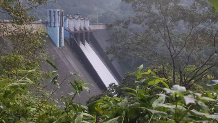shutter of the Cheruthoni dam of the Idukki reservoir were closed shutter of the Cheruthoni dam of the Idukki reservoir were closed