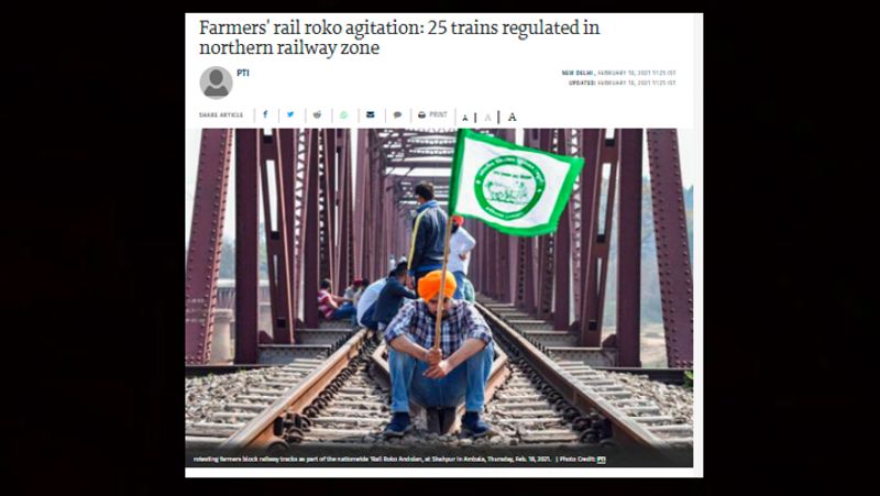 Fake News Farmers stop 200 trains during protests on October 18