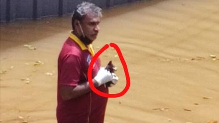 Civil Defense rescues kitten trapped in floods Civil Defense rescues kitten trapped in floods