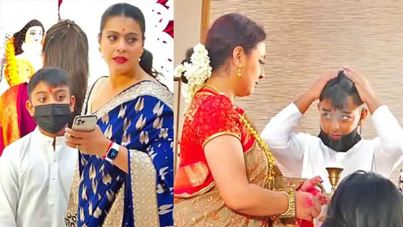 kajol and tanishaa mukerjee fight at durga puja for this reason, mother tanuja handle the situation