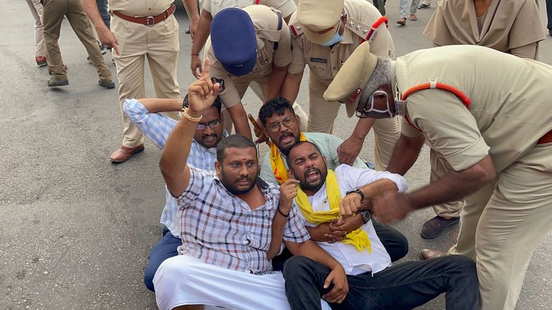 ap bandh... tdp leaders and supporters arrests in ap