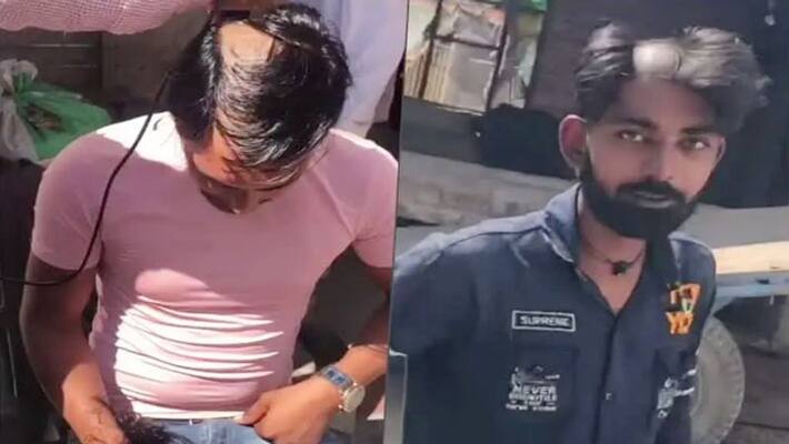 yamunanagar panchayat ordered to cut half hair of 3 youths for thefting cylinder and made video viral yamunanagar panchayat ordered to cut half hair of 3 youths for thefting cylinder and made video viral