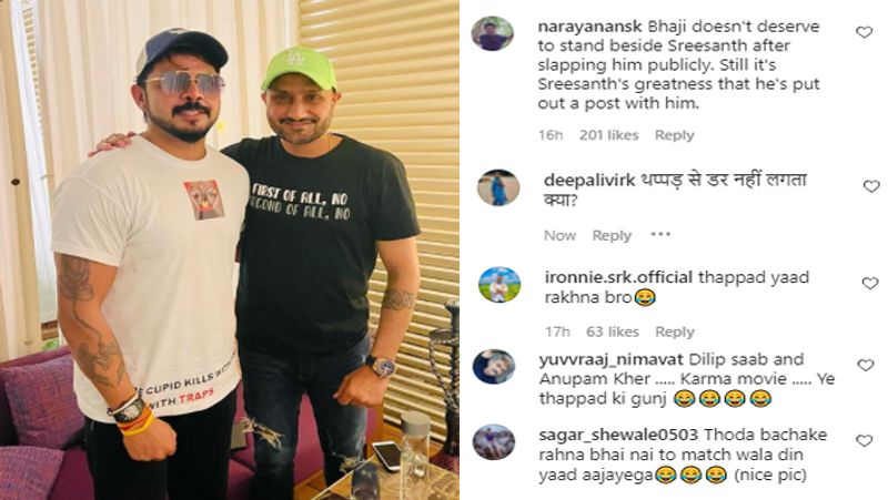 S. Sreesanth shares pictures with Harbhajan Singh, fans remind him the slap from IPL 2008