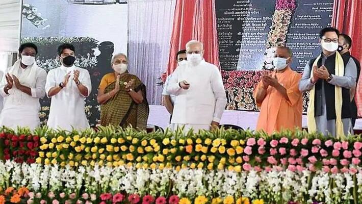 PM narendra Modi inaugurates Kushinagar International Airport PM narendra Modi inaugurates Kushinagar International Airport