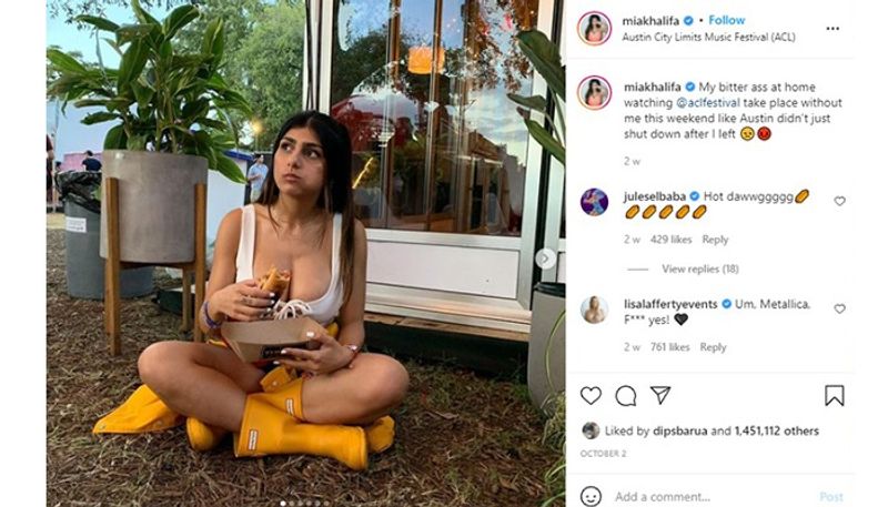 Mia Khalifa's latest pictures are on fire; former porn star flaunts her washboard abs (Pictures Inside) RCB