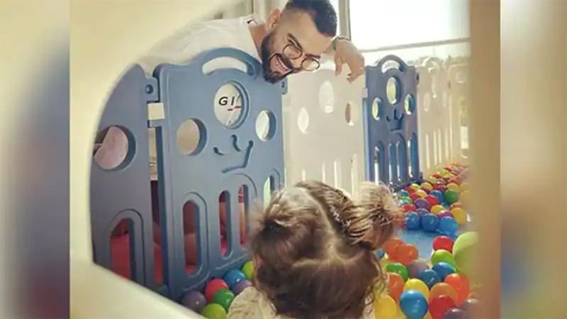 indian skipper virat kohli enjoys breakfast with his wife anushka sharma and daughter vamika in dubai ahead of india vs australia fight