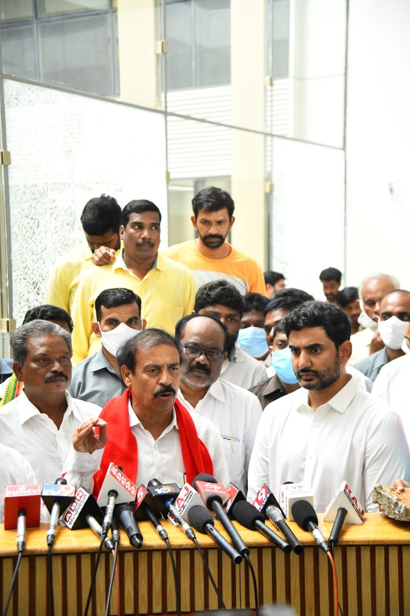 CPI Leader Ramakrishna Inspected TDP Head Office in Mangalagiri