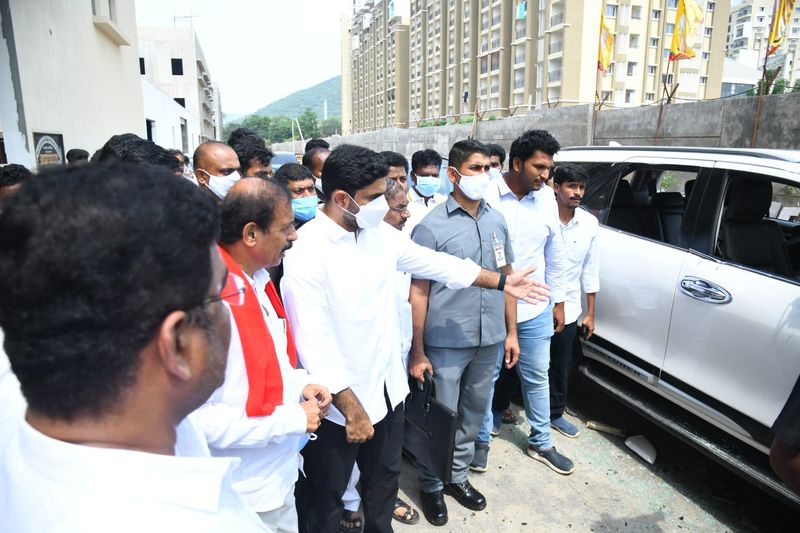 CPI Leader Ramakrishna Inspected TDP Head Office in Mangalagiri