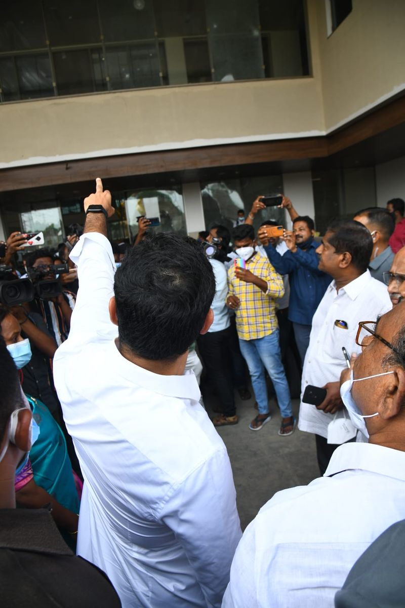 CPI Leader Ramakrishna Inspected TDP Head Office in Mangalagiri