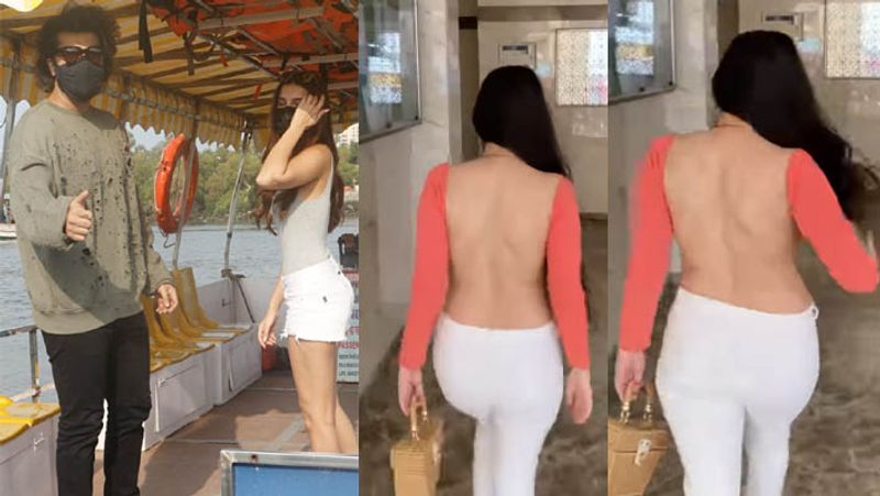 Arjun Kapoor spotted with Tara Sutaria and Urfi Javed seen wearing backless top