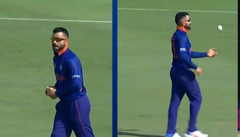 virat kohli bowled 2 overs against australia in warm up match and tried himself as 6th bowling option in t20 world cup