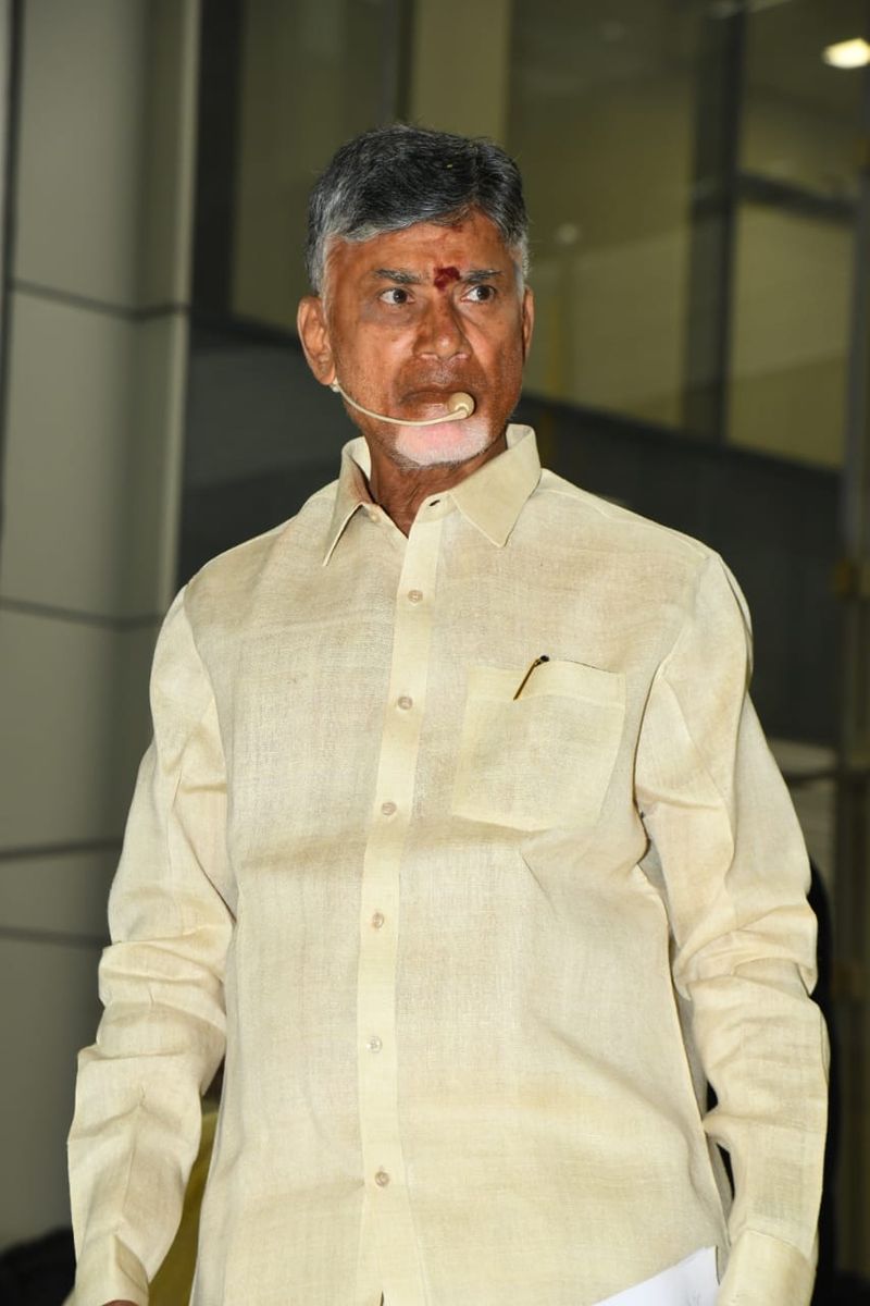 Chandrababu 30 hour Protest Begins At TDP head Office at mangalagiri