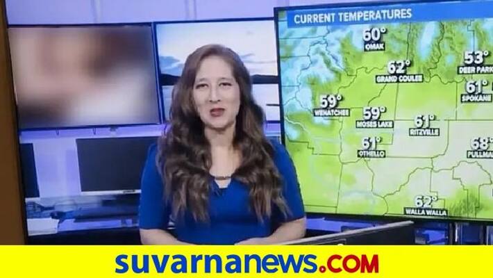 The anchor was telling the weather condition on TV suddenly Porn Video started playing on the screen pod The anchor was telling the weather condition on TV suddenly Porn Video started playing on the screen pod