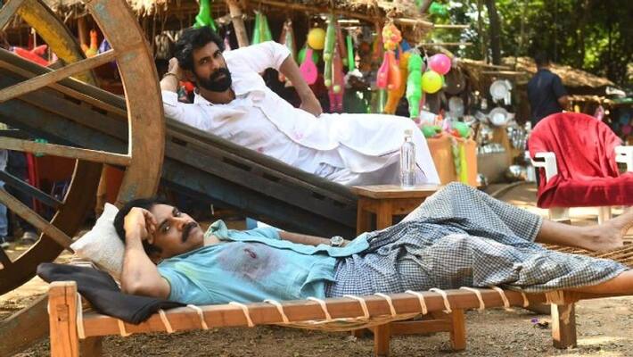 bheemla nayak surprise pawan rana shooting set photo viral bheemla nayak surprise pawan rana shooting set photo viral