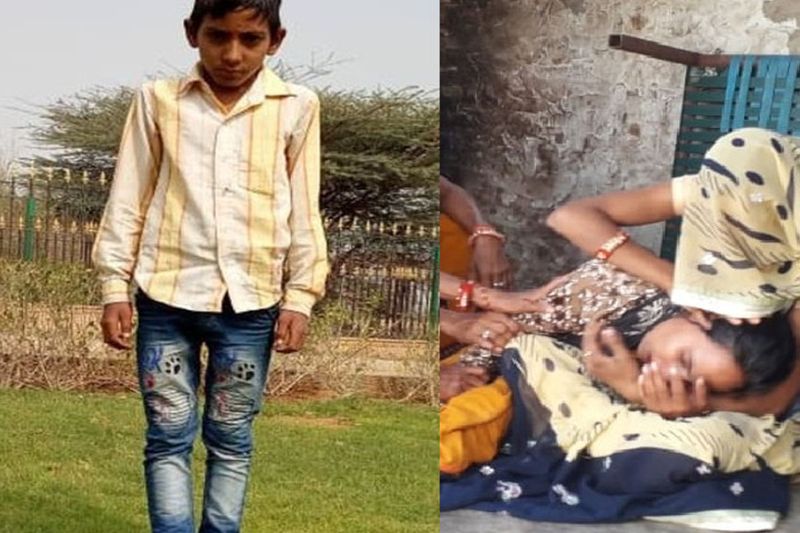 Rajsthan a student beaten to death by teacher, funeral in churu, family demand action