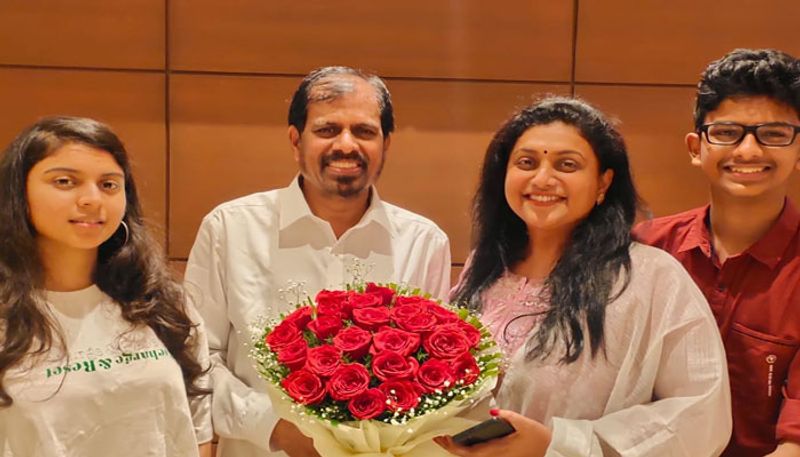 MLA Roja Celebrated Her husband birthday