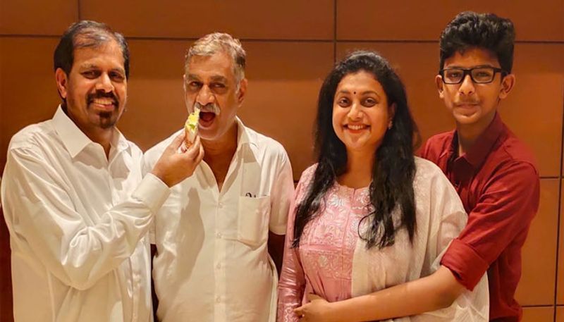 MLA Roja Celebrated Her husband birthday