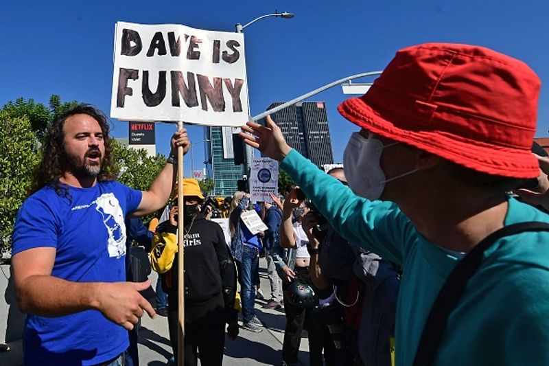 netflix workers protest against comedian dave chappelles transgender comments in his show the closer