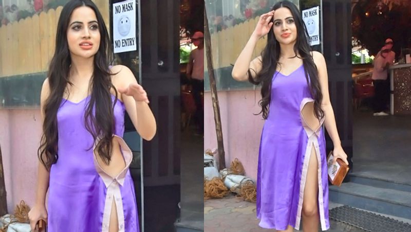 Urfi Javed spotted given pose to camera in a weird dress