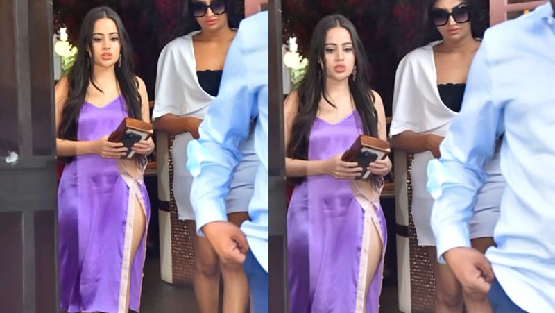 Urfi Javed spotted given pose to camera in a weird dress