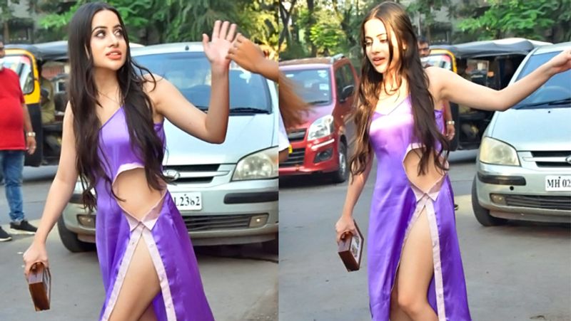 Urfi Javed spotted given pose to camera in a weird dress