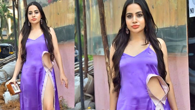 Urfi Javed spotted given pose to camera in a weird dress