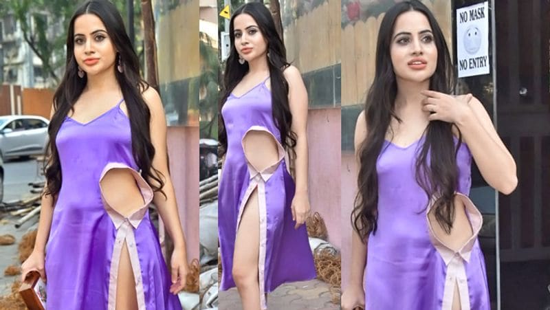 Urfi Javed spotted given pose to camera in a weird dress