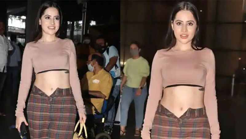 Urfi Javed spotted given pose to camera in a weird dress