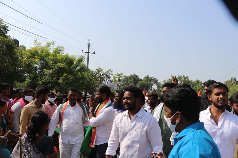 Huzurabad Bypoll: congress candidate balmoor venkat election campaign