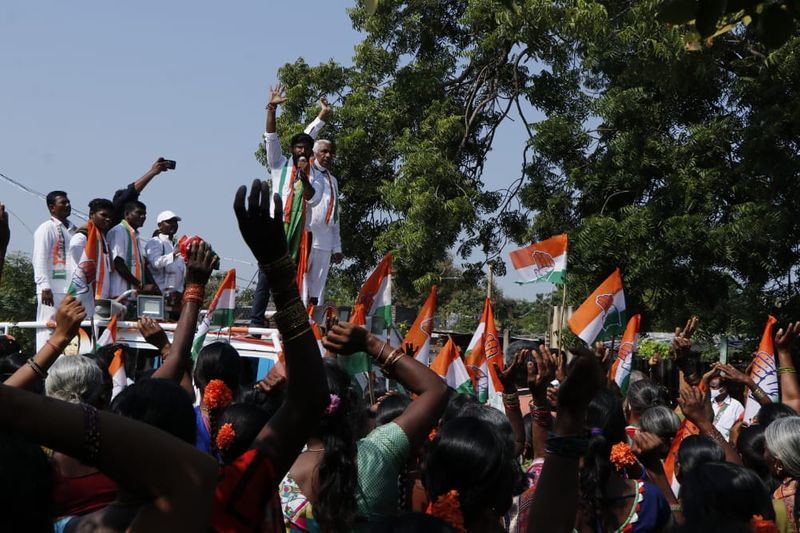 Huzurabad Bypoll: congress candidate balmoor venkat election campaign