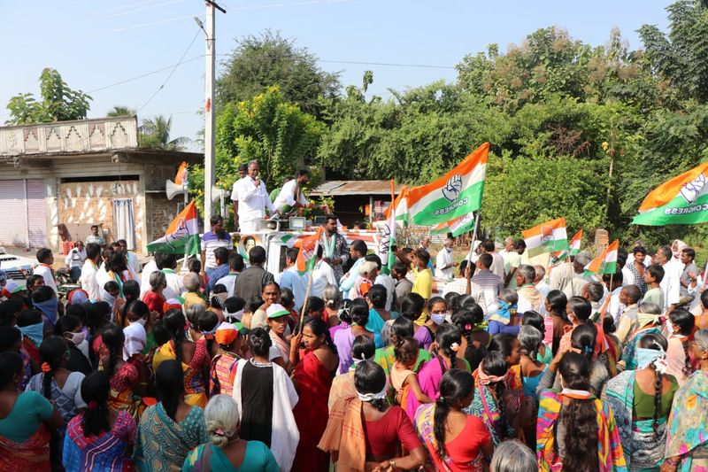 Huzurabad Bypoll: congress candidate balmoor venkat election campaign